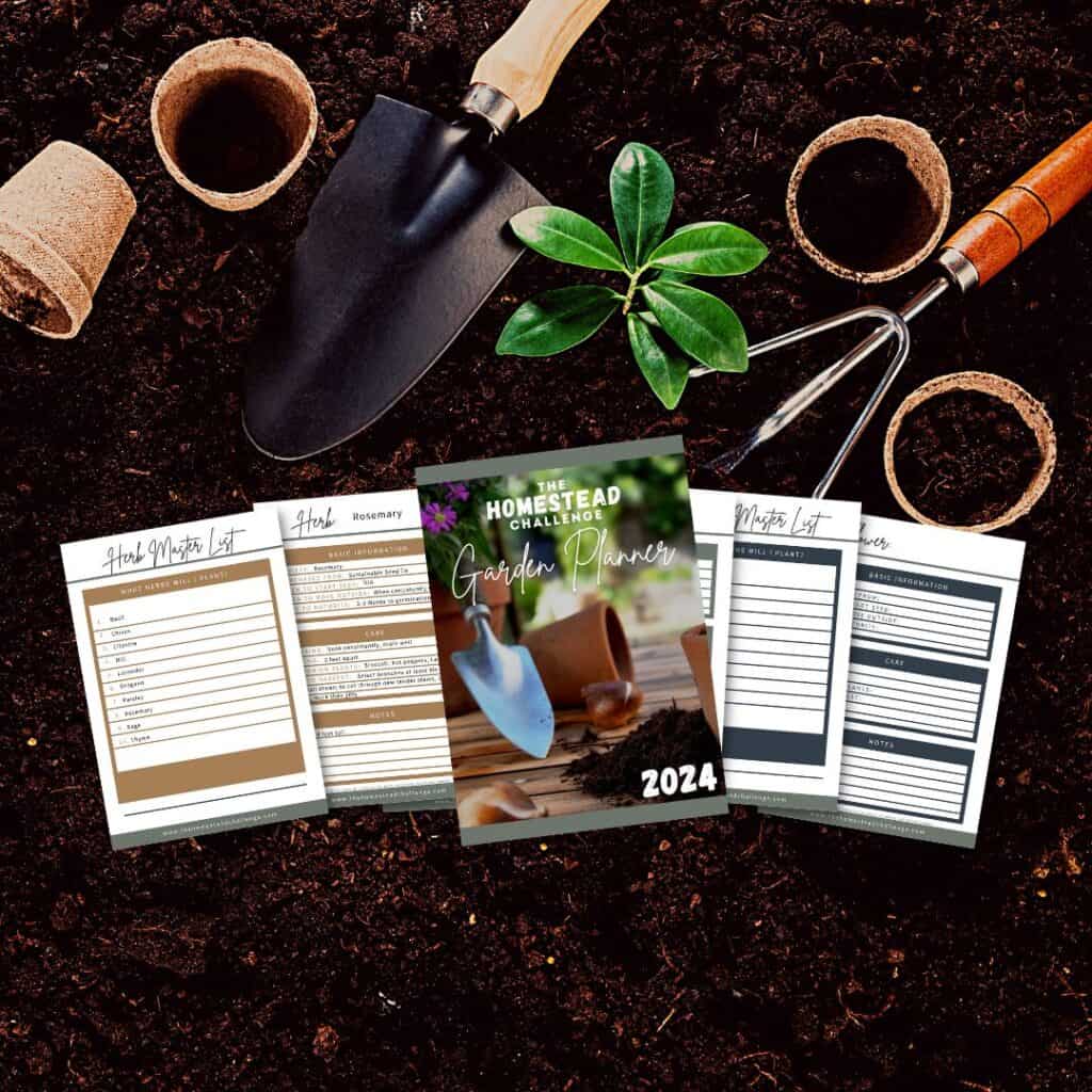 dirt and a garden planner