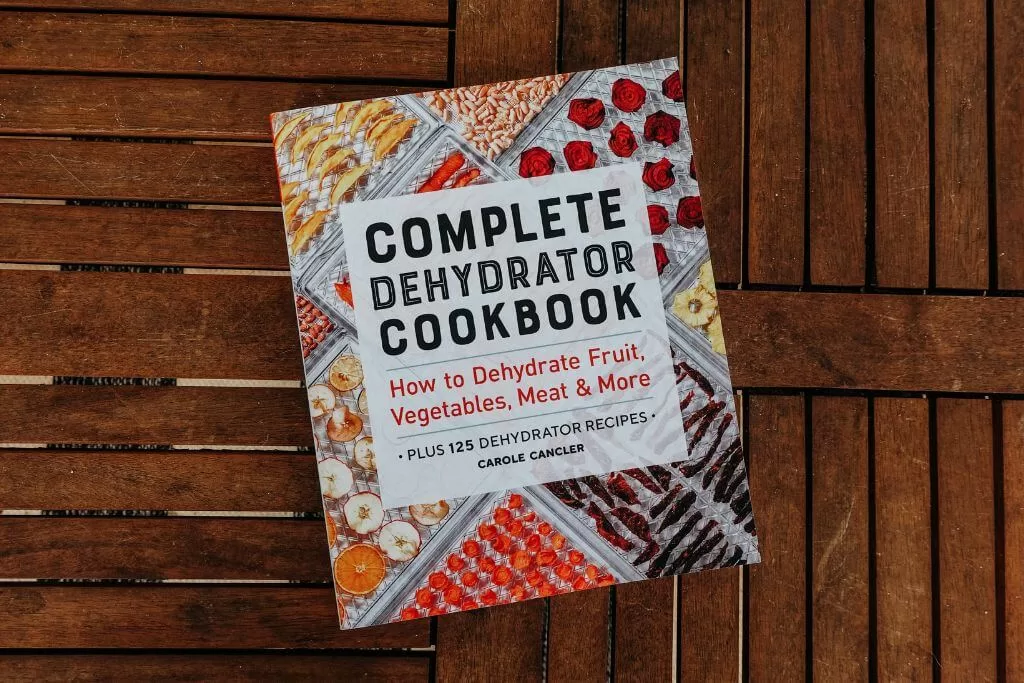 Complete Dehydrator Cookbook on a table