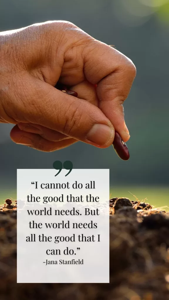 hand planting a seed in dirt
