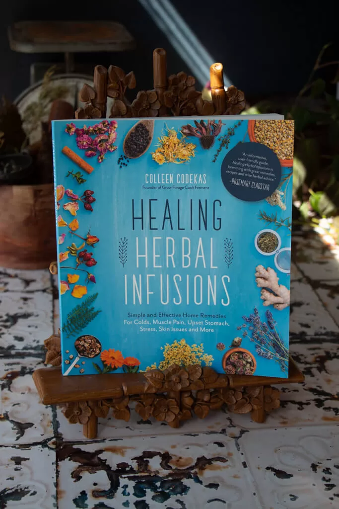 Healing Herbal infusions- blue cheery book