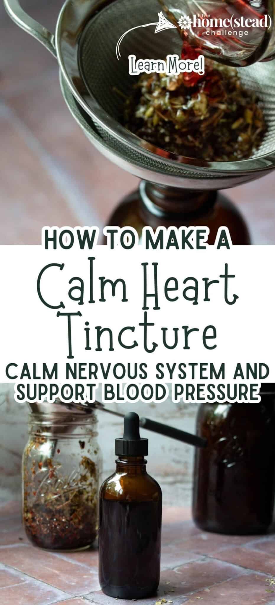 Herbal Calm Heart Tincture - The Homestead Challenge