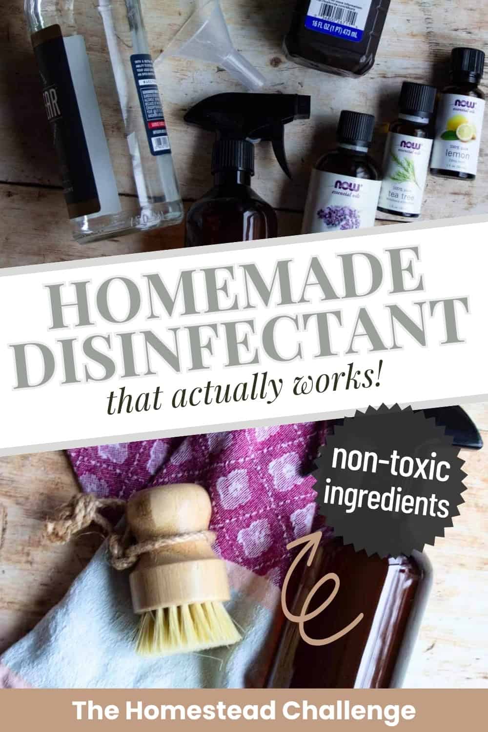 pin: homemade disinfectant that actually works!